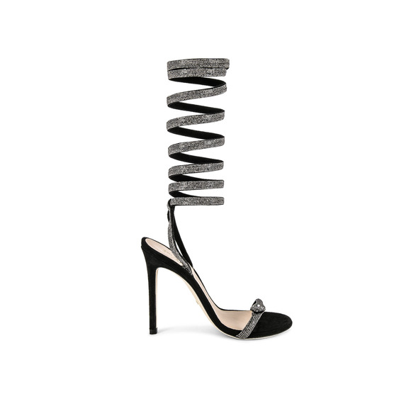Stuart Weitzman Lilith Crystal 110 Sandal in Black & Crystal size 7 - Picture 2 of 13